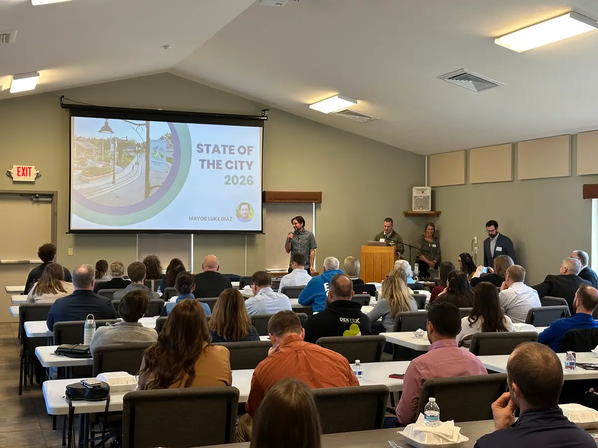 A full room at the Verona campus during the 2026 State of the City address.