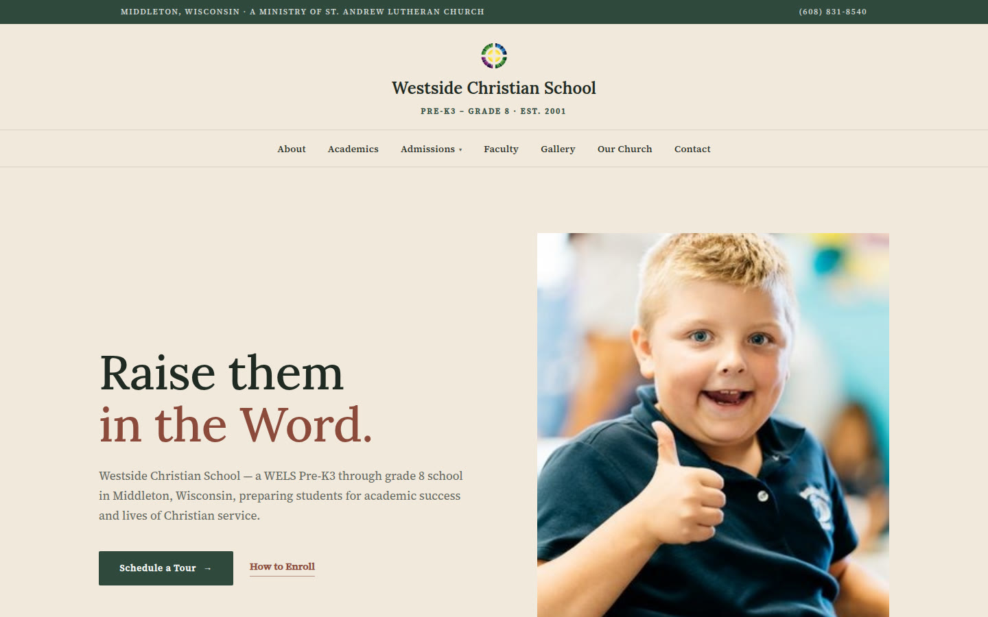 Westside Christian School homepage